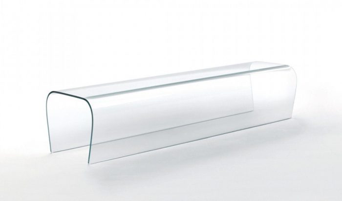 Bent Glass Bench